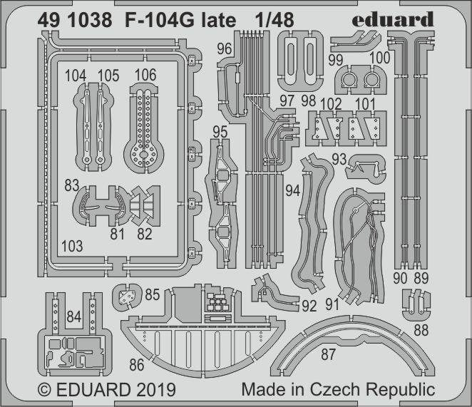 Eduard 491038 F-104G late 1/48 KINETIC MODEL – zdjęcie 2