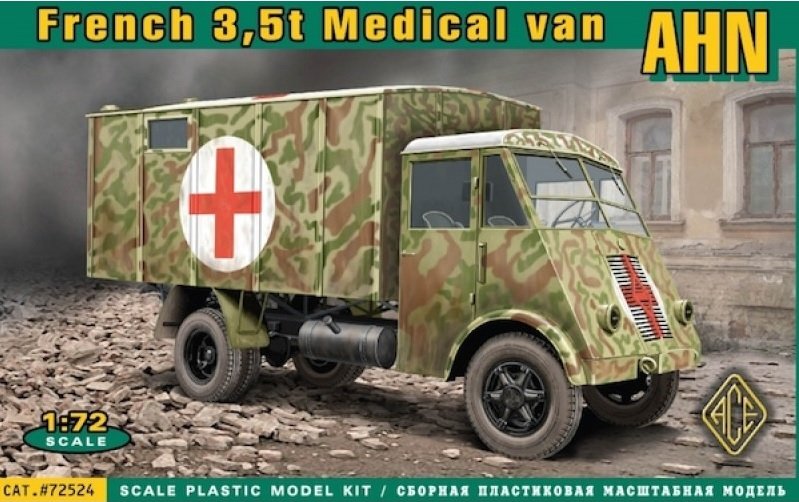 ACE 72524 French 3,5t truck AHN (medical van) 1/72