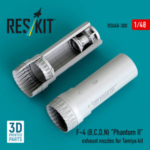 RESKIT RSU48-0300 F-4 (B, C, D, N) &amp;quot;Phantom II&amp;quot; exhaust nozzles for Tamiya kit (3D printed) 1/48 – zdjęcie 4