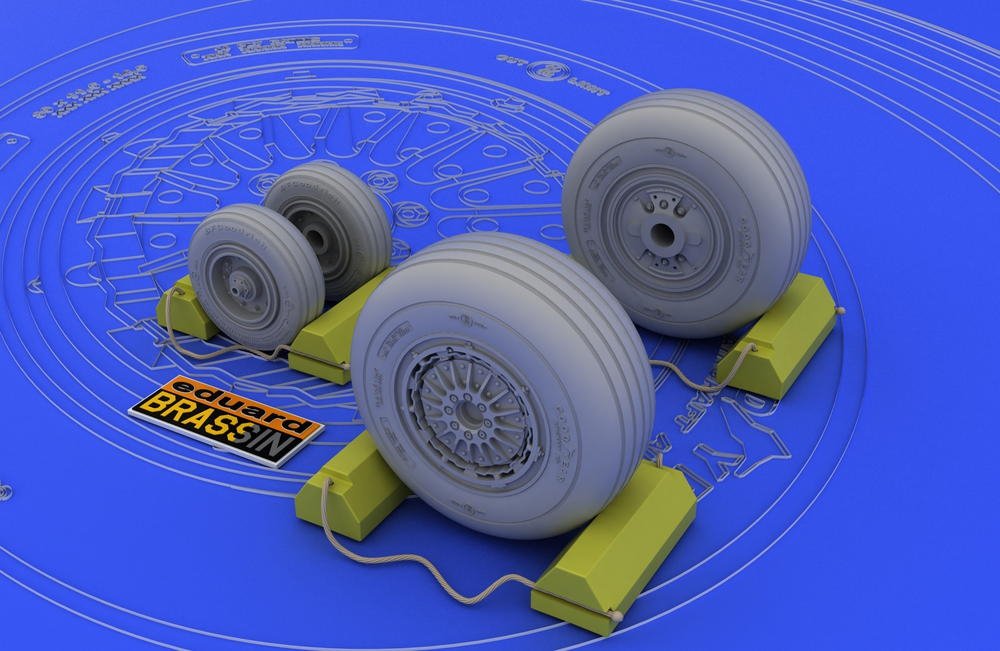Eduard 648012 F-4C/ D/E/ F/G wheels 1/48 (Hasegawa) – zdjęcie 2