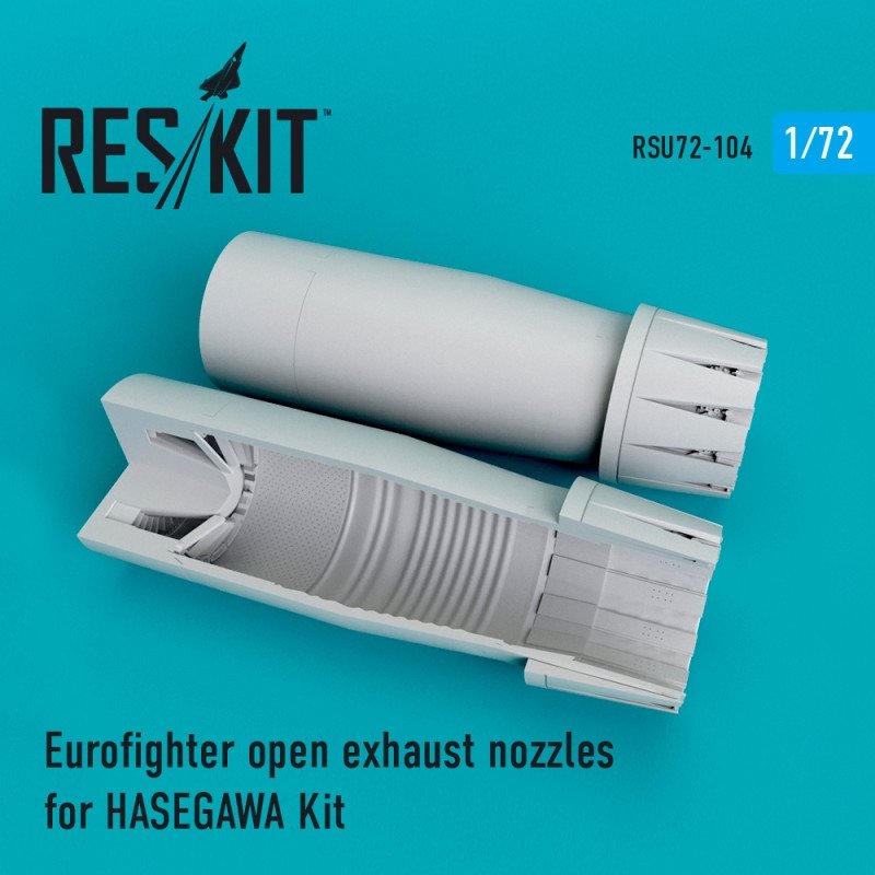 RESKIT RSU72-0106 Tuyères d'échappement ouvertes pour Eurofighter (Hasegawa 1/72)
