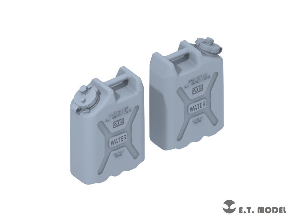 E.T. Model P35-241 US ARMY 20L WATER CANS SET(3D Printed) 1/35 – zdjęcie 2