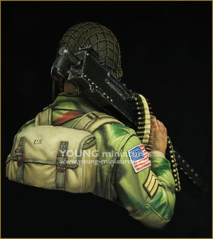 Young Miniatures YM1873 WW2 US AIRBORNE with M1919 1/10 – zdjęcie 5