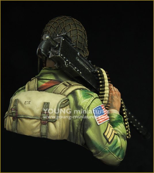 Young Miniatures YM1873 WW2 US AIRBORNE with M1919 1/10 – zdjęcie 5