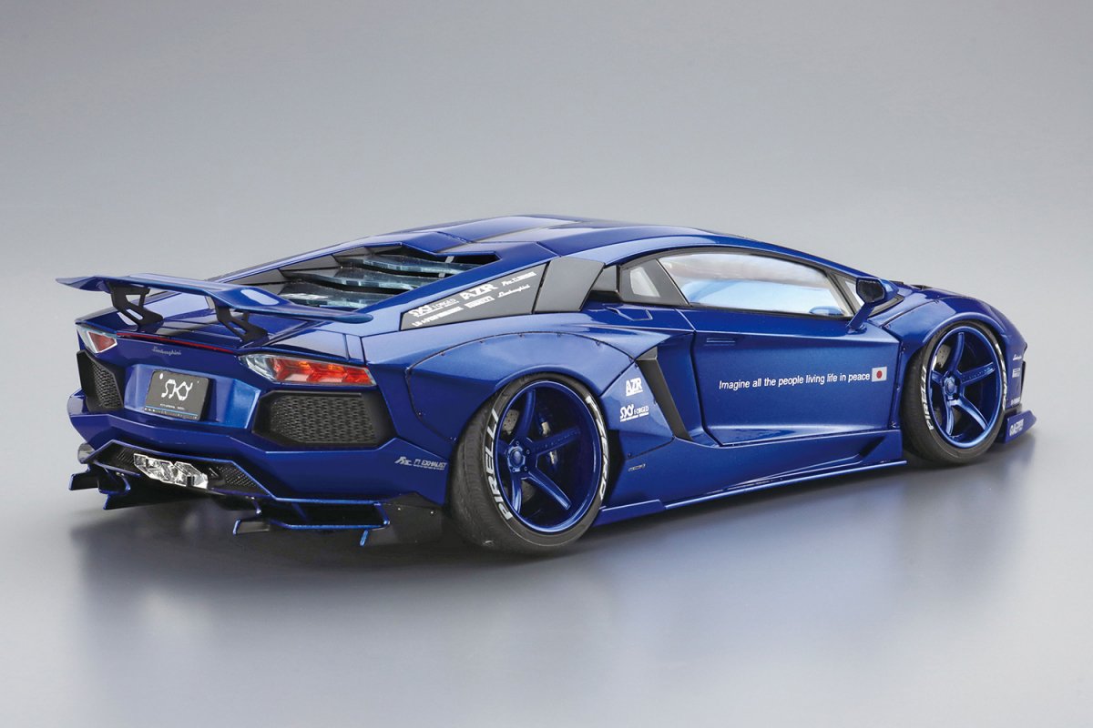 Aoshima 05991 LB-WORKS Lamborghini Aventador Ver.2 1/24 – zdjęcie 2