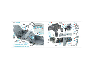 Quinta Studio QDS-48571 AH-64A 3D-Printed &amp;amp; coloured Interior on decal paper (Hasegawa) (small version) 1/48 – zdjęcie 12