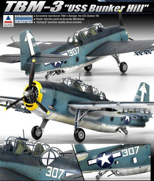Academy 12285 TBM-3 (USS Bunker Hill) 1/48 – immagine 3