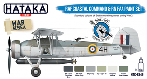 Hataka HTK-BS49 BLUE LINE – RAF Coastal Command &amp;amp; RN FAA paint set 6x17ml – zdjęcie 2