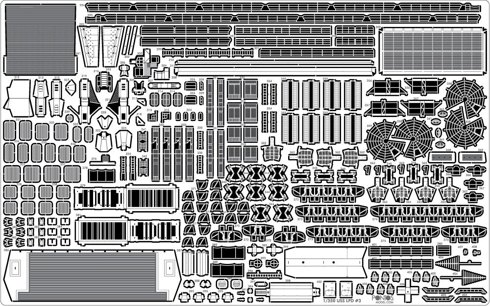 Pontos 35016F1 USS San Antonio Class LPD Detail Up Set 1/350 – image 14