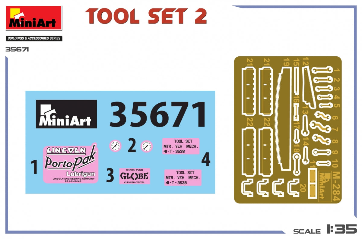 Miniart 35671 Tool Set 2 1/35