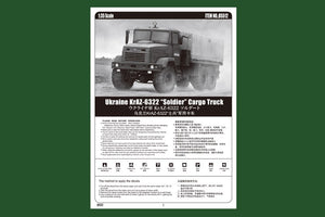 Hobby Boss 85512 Ukraine KrAZ-6322 “Soldier” Cargo Truck 1/35 – zdjęcie 4