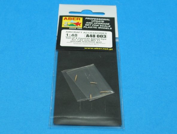 Aber A48 003 Set of 4 barrels tips for German 7.92 mm MG 17 aircraft machine guns (1/48) – image 6