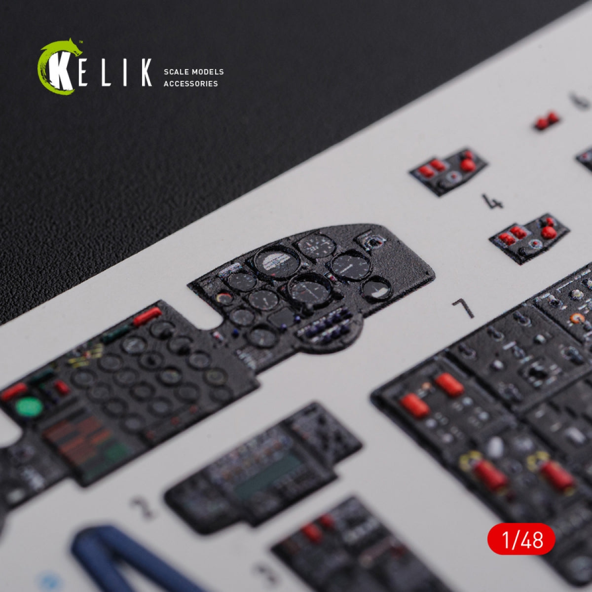 KELIK K48093 CH-47F interior 3D decals for Italeri kit 1/48 – image 4