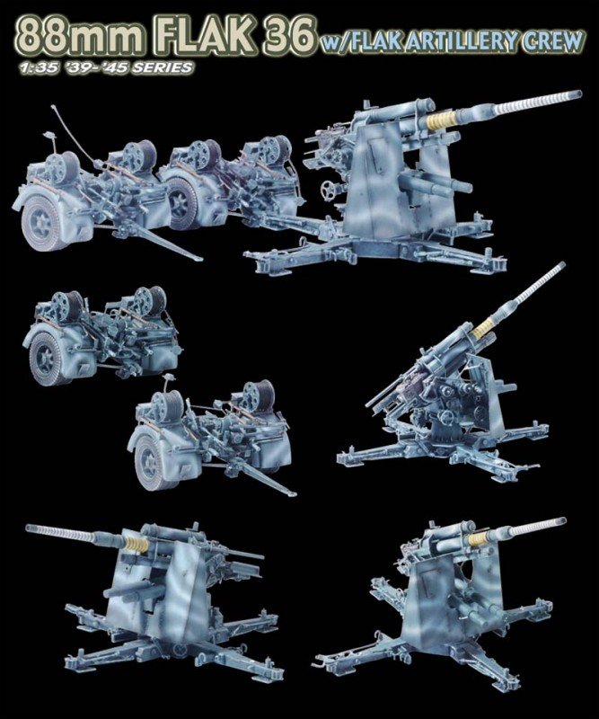 Dragon 6260 88mm Flak 36 1/35 – image 3