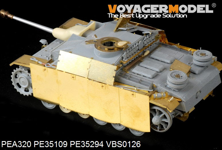 Voyager Model PEA320 WWII German StuG.III Ausf.G Final version Pivot-Mounting Swinging Type Hull Side Armour Skirts (For DRAGON) 1/35 – zdjęcie 6