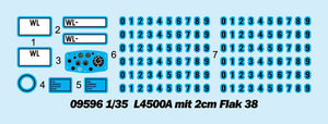 Trumpeter 09596 L4500A mit 2cm Flak 38 1/35 – image 3