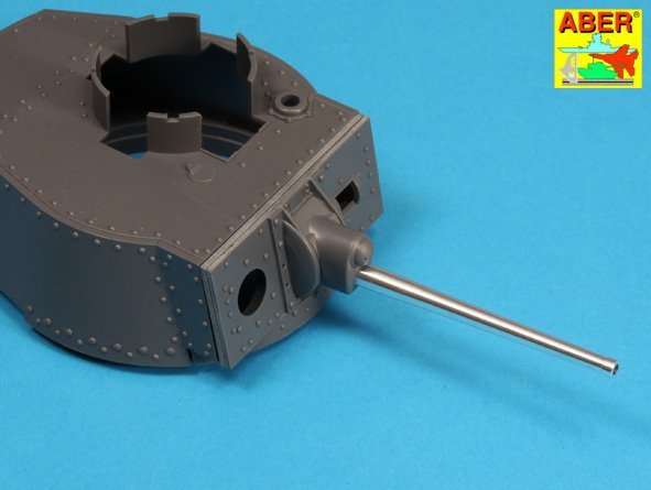 Aber 16L-07 German 3,7 cm KwK A 7 L/42 tank gun barrel for Pz.Kpfw. 38(t) 1/16 – image 3