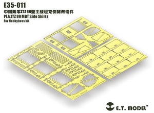 E.T. Model E35-008+E35-011 PLA ZTZ 99B MBT Basic For Hobbyboss 82440 &amp;amp; Side Skirts – zdjęcie 9