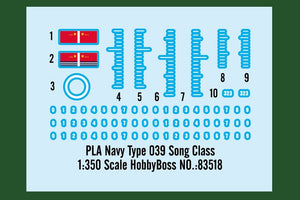 Hobby Boss 83518 PLA Navy Type 039 Song Class 1/350 – zdjęcie 3