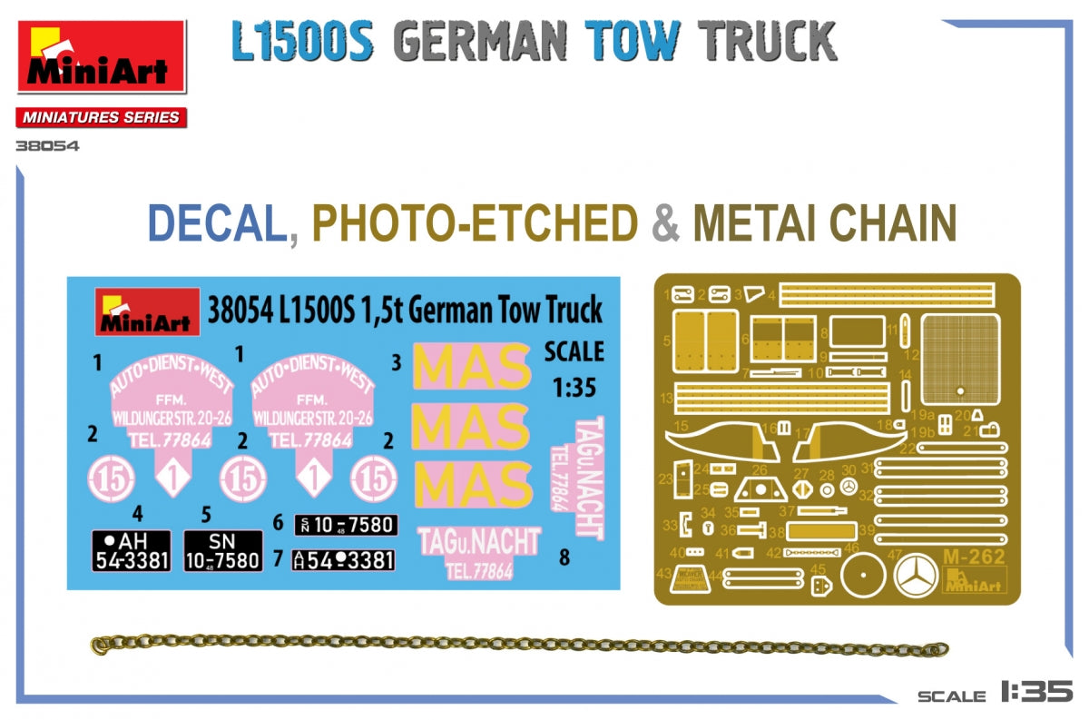 MiniArt 38054 L1500S GERMAN TOW TRUCK 1/35 – image 3