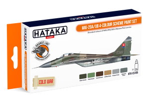Hataka HTK-CS105 MiG-29A/UB 4-colour scheme paint set (6x17ml)
