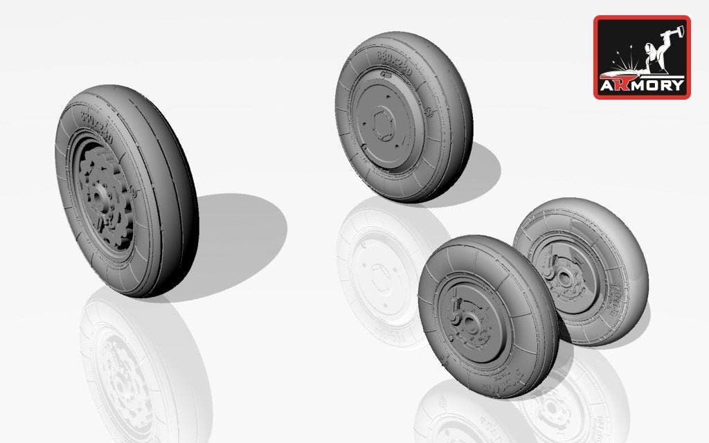 Armory Models AW48006 Sukhoj Su-7B (late)/BM/BMK wheels 1/48 – zdjęcie 2