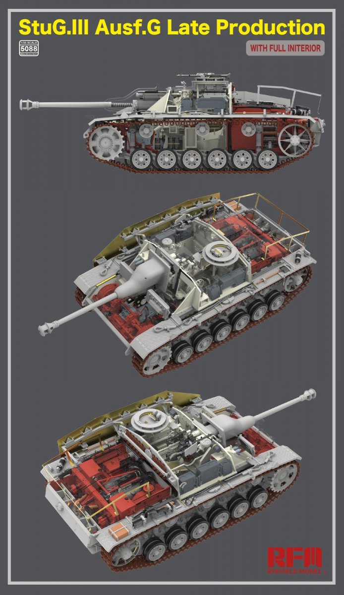Rye Field Model 5088 StuG.III Ausf.G Late Production with full interior 1/35 – zdjęcie 5
