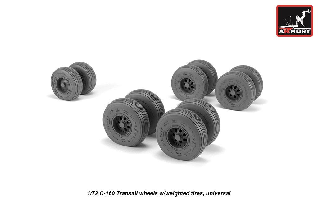 Armory Models AW72507 C-160 Transall wheels w/weighted tires 1/72 – zdjęcie 3