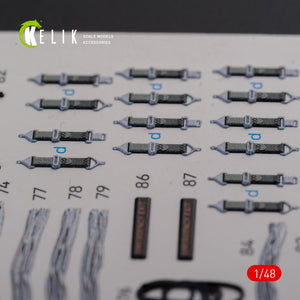 KELIK K48091 CH-46E Cargo compartment interior 3D decals for Academy kit 1/48 – zdjęcie 11
