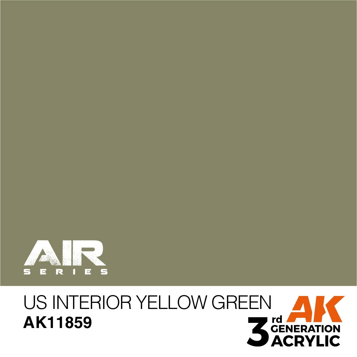 AK Interactive AK11859 US INTÉRIEUR JAUNE VERT – AIR 17 ml