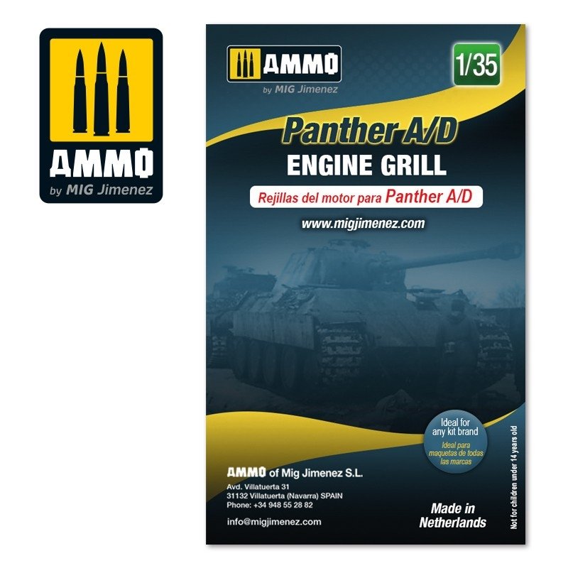 Ammo of Mig 8089 Panther A/D engine grilles 1/35 – zdjęcie 2