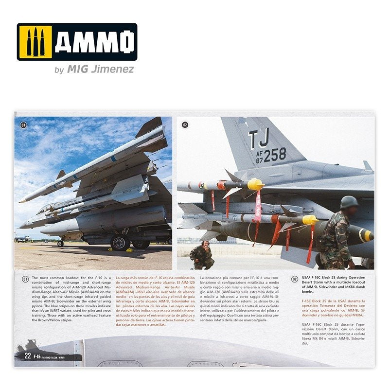 AMMO of Mig Jimenez 6029 F-16 Fighting Falcon / VIPER. Visual Modelers Guide Multilingual (Eng, Spa, Ita) – image 2