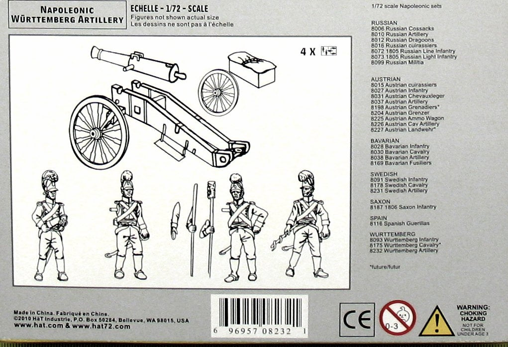 Hat 8232 Wurttemberg Artillery 1/72
