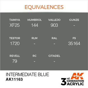 AK Interactive AK11163 INTERMEDIATE BLUE – STANDARD 17ml – zdjęcie 3
