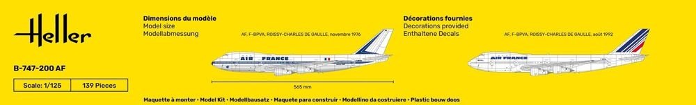 Heller 56459 Starter Kit - B-747-200 AF 1/125 – zdjęcie 7