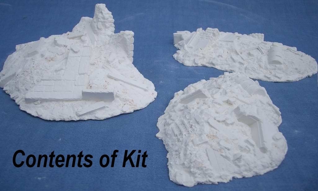 RT-Diorama 35127 Rubble, debris pile set (3 pcs.) 1/35 – zdjęcie 2