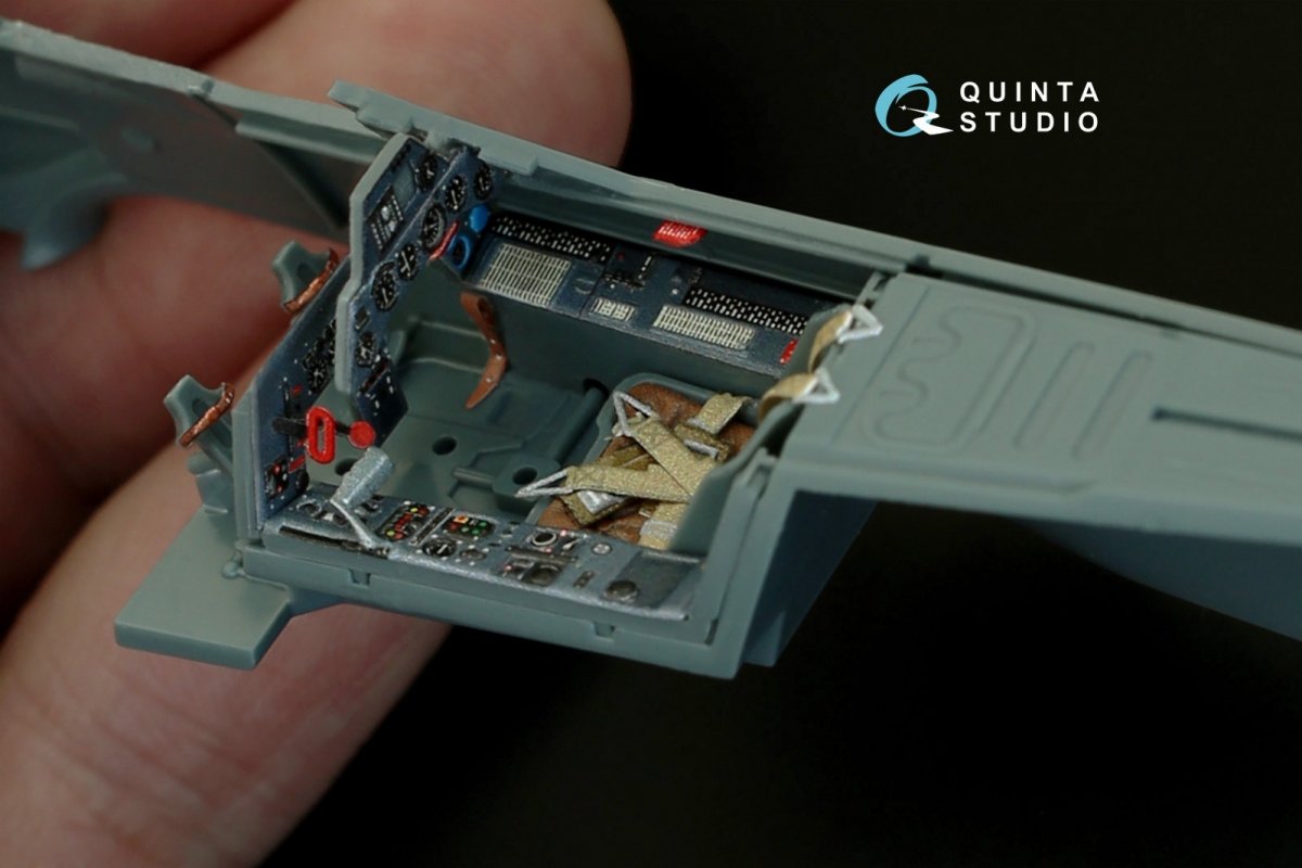 Quinta Studio QD48080 FW 190A-4 3D-Printed &amp;amp; coloured Interior on decal paper (for Eduard kit) 1/48 – Bild 2