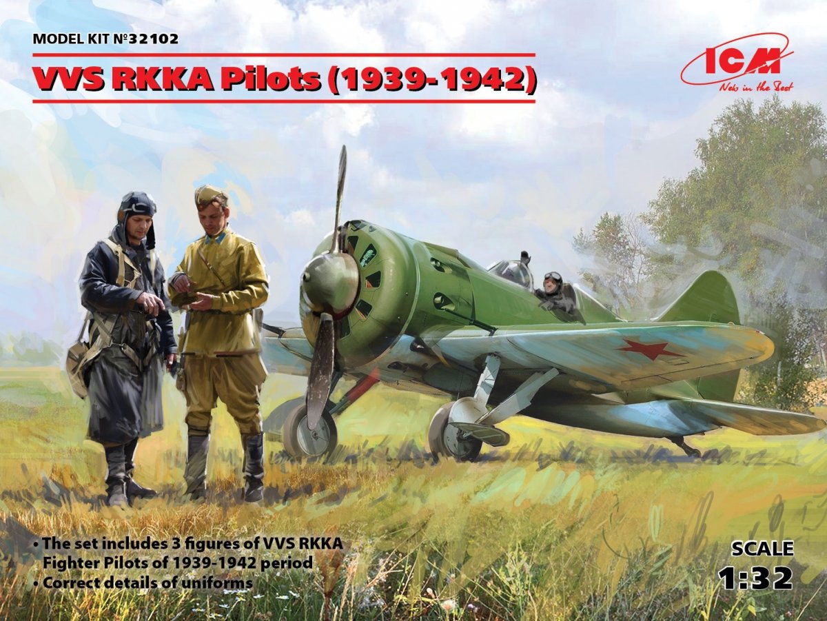 ICM 32102 VVS RKKA Pilots 1939-1942 3 figures 1/32