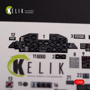 KELIK K48015 P-47D &amp;quot;Razorback&amp;quot; interior 3D decals for Tamiya kit 1/48 – zdjęcie 3