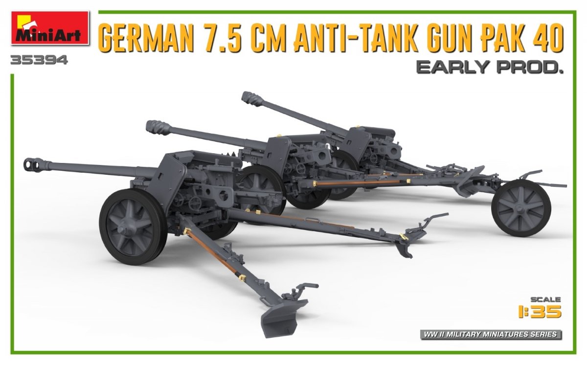 MiniArt 35394 GERMAN 7.5CM ANTI-TANK GUN PAK 40. EARLY PROD 1/35 – image 7