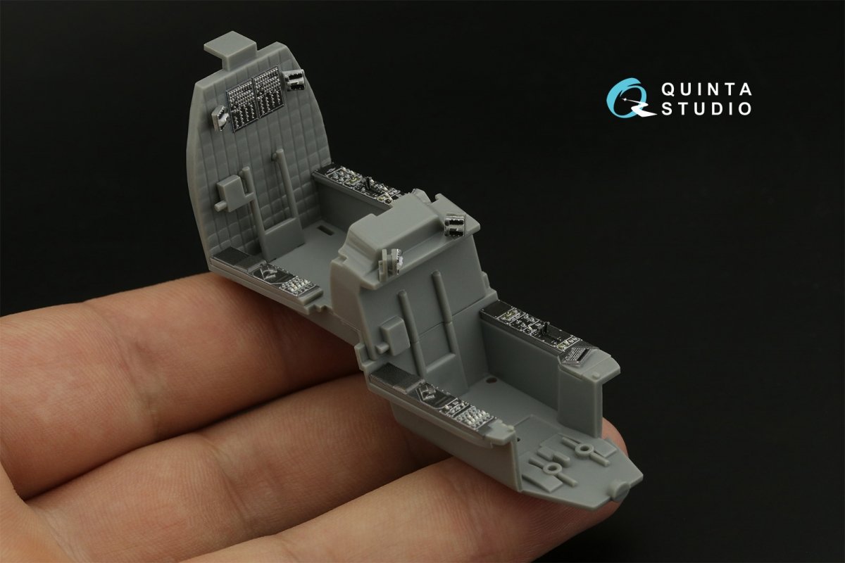 Quinta Studio QDS-48375 AH-64E 3D-Printed &amp;amp; coloured Interior on decal paper (Hasegawa) (Small version) 1/48 – zdjęcie 8