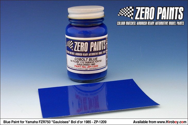 Zero Paints ZP-1209 Yamaha FZR750 Gauloises Bol d&amp;#39;or 1985 Blue Paint 60ml