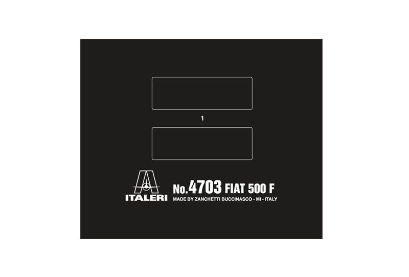 Italeri 4703 FIAT 500F 1968 1/12 – image 12