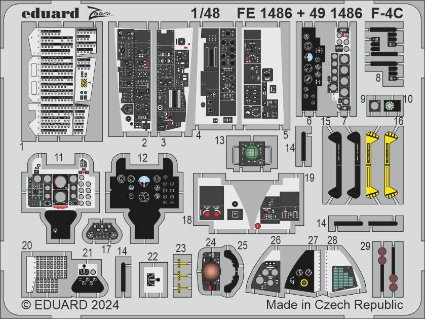 Eduard BIG49437 F-4C HOBBY 2000, ACADEMY 1/48 – zdjęcie 6