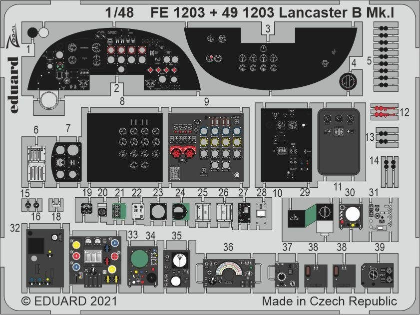 Eduard FE1203 Lancaster B Mk.I HK Models 1/48