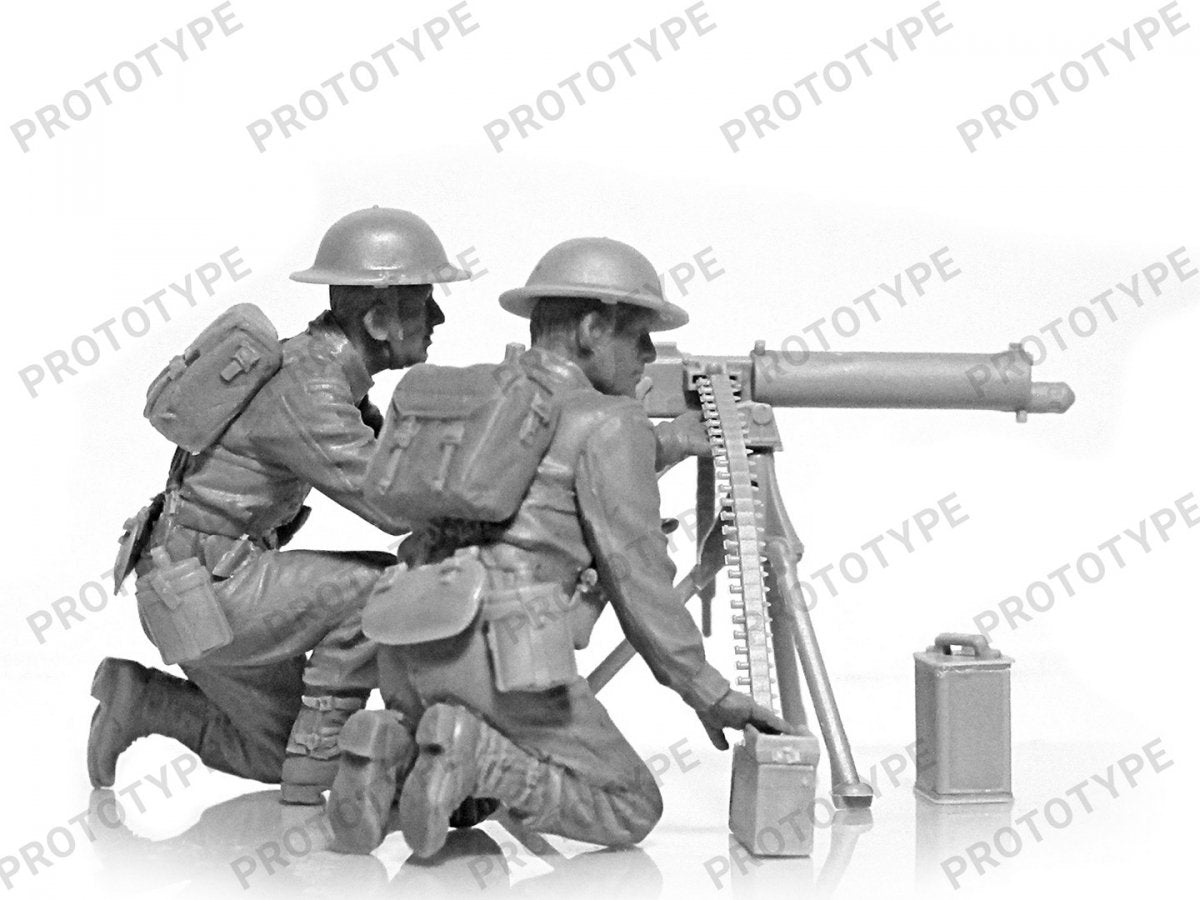 ICM 35646 WWII British Vickers MG Crew (Vickers MG &amp;amp; 2 figures) 1/35 – image 6