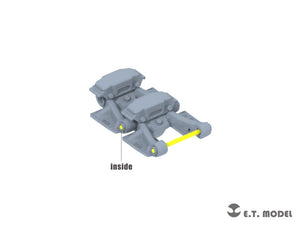 ET Model P35-066 WWII German Sd.kfz.250/Sd.kfz.10 Sprockets &amp;amp; Track links ( 3D Printed ) 1/35 – image 4