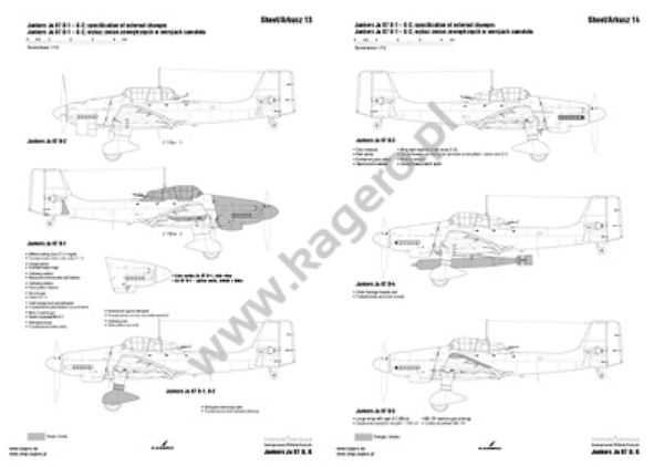 Kagero 7077 Junkers Ju 87 D, G EN/PL – zdjęcie 4