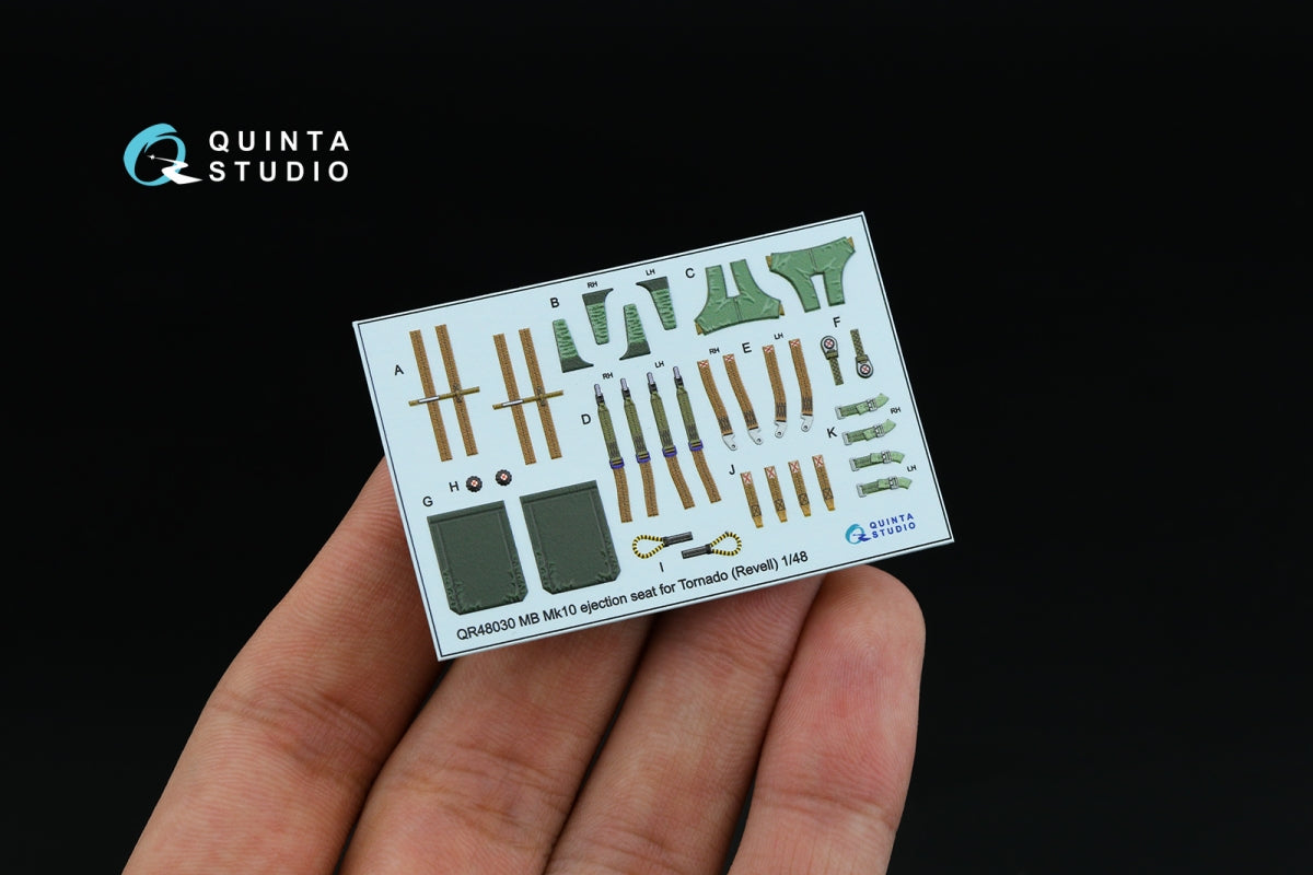 Quinta Studio QD+48058 Tornado F.3 3D-Printed &amp;amp; coloured Interior on decal paper (Revell) (with 3D-printed resin parts) 1/48 – zdjęcie 7