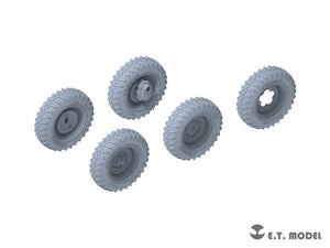 E.T. Model P35-136 WWII German Schwimmwagen Type166 Sagged wheels Wide For TAMIYA Kit 1/35 – zdjęcie 2
